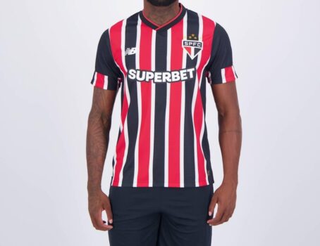 Camisa New Balance NB SPFC 2024 Away Torcedor C/P, Masculina, M