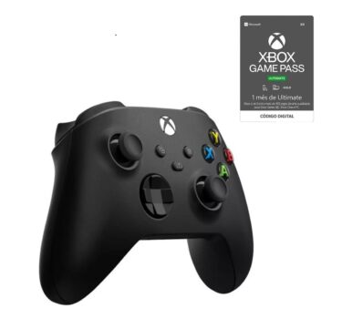 Controle Xbox Wireless Series X|s + Gamepass Ultimate 1 Mês Cor Carbon black