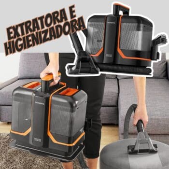 Extratora e Higienizadora Portátil Deep Cleaner II, Mondial, Preto/Laranja, 1800W, 110V - EXP-02-O