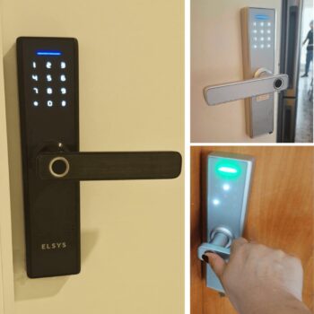 Fechadura Digital de Embutir com Biometria, Elsys, ESF-DE2000B - Abertura via Biometria e Senha Numérica