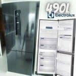 Geladeira Electrolux Frost Free Inverter 490L com AutoSense Inverse Black Inox Look (IB7B)