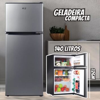 Geladeira Refrigerador Compacto Hq Defrost 140l Hq-140rdf