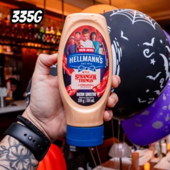Hellmann's Maionese Bacon Sinistro Stranger Things 335g Edição Limitada