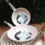 LYOR – Frigideira de Indução em Alumínio com Revestimento Cerâmico Granilite Bege 20cm