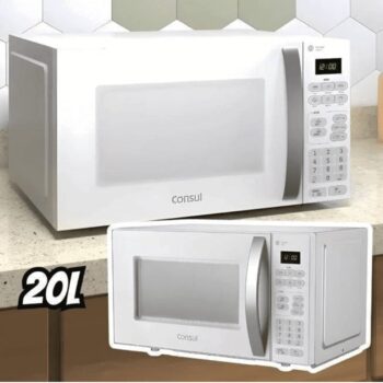 Micro Ondas 20 Litros 10 Níveis De Potência Cma20bb Consul Cor Branco 110v