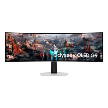 Monitor Gamer Curvo Samsung Odyssey 49" OLED, Super Ultrawide, 240Hz, 0.03ms, HDMI e DP, Freesync Premium, Prata - LS49CG930SLMZD