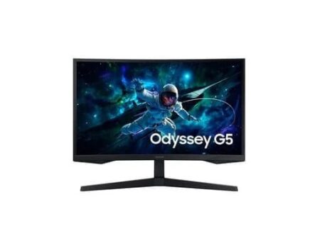 Monitor Gamer Curvo Samsung Odyssey G5, 27"" QHD, 165Hz, 1ms, HDR10, Freesync, HDMI e DP, Preto - LS27CG552ELMZD