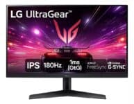 Monitor Gamer LG UltraGear 24" FHD, IPS, 180Hz, 1ms GTG, HDR10, DisplayPort e HDMI, AMD FreeSync, NVIDIA G-SYNC, Preto - 24GS60F-B
