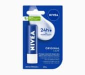 NIVEA Hidratante Labial Original Care - Com Manteiga de Karité & Pantenol, hidrata por 12 horas oferecendo proteção e cuidados intensivos aos seus lábios - 4,8g