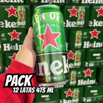 Pack Heineken Cerveja Pilsen - 12 Latas de 473ml