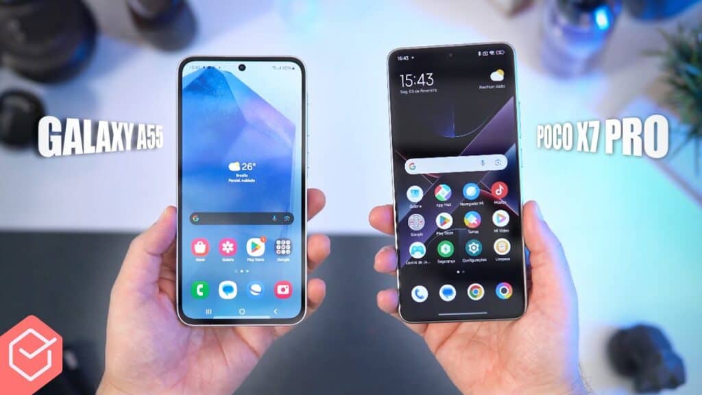 Poco X7 Pro vs Samsung Galaxy A55: Qual o Melhor em 2025?