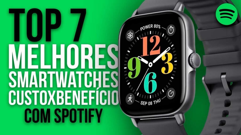 Os 7 Melhores Smartwatches com Spotify: Qual Vale Mais a Pena?