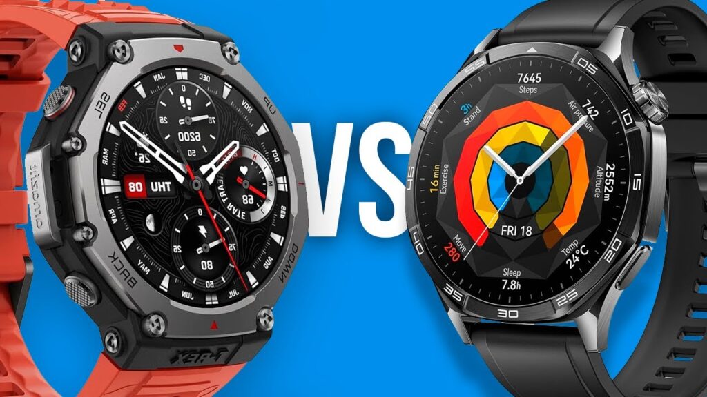 Comparativo: Amazfit T-Rex 3 vs. Huawei GT5 – Qual Smartwatch Vale Mais a Pena?