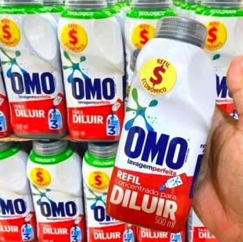 Omo Sabão Liquido Concentrado Lavagem Perfeita Para Diluir 500ml