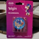 Pilha recarregável AAA 900mAh Elgin com 4 unidades Palito