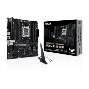 Placa-Mãe ASUS TUF GAMING A620M-PLUS WIFI, AMD AM5, mATX, DDR5, Wi-Fi, Bluetooth, Preto - 90MB1F00-M0EAY0