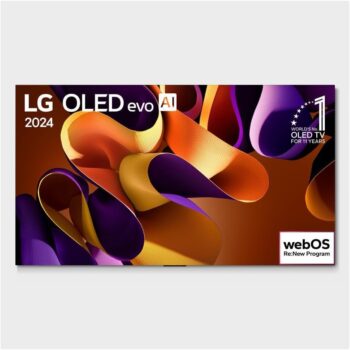 Smart TV 4K 55" LG OLED evo OLED55G4 Processador α11 AI Painel 144Hz Intensificador de Brilho Máximo Design Onewall Dolby Vision Dolby Atmos