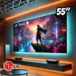 Smart Tv 4k 55″ Lg Qned 55qned85t Processador Α8 Ai Painel 120hz Quantum Dot Nanocell Local Dimming Design Super Slim Freesync Webos 24