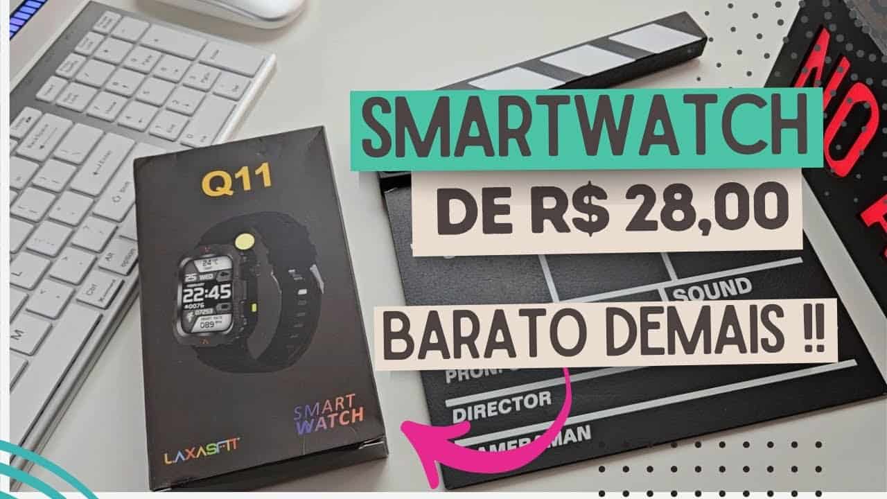Smartwatch de R$ 28 Vale a Pena? Review Completo do Laxas Fit Q11 Smartwatch de R$ 28 Vale a Pena? Review Completo do Laxas Fit Q11