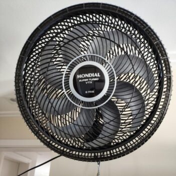 Ventilador de Parede 40cm Super Turbo 8 Pás, Mondial, Preto/Prata, 140W, 110V - VTX-40P-8P