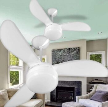 Ventilador de Teto Ventisol Fênix Branco / Silver 3 Pás, 3 Velocidades, CV3 Premium