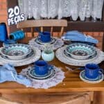 Aparelho De Jantar Oxford Cerâmica Lola 20 Pç Cor Estampado