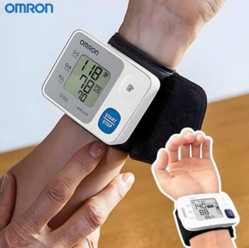 Aparelho Medidor De Pressão Digital Pulso Hem-6181 Omron Cor Branco