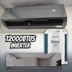Ar Condicionado Split Inverter Hi Wall Philco Espelhado 12000 BTUs Quente/Frio PAC12000IQFM15E – 220V