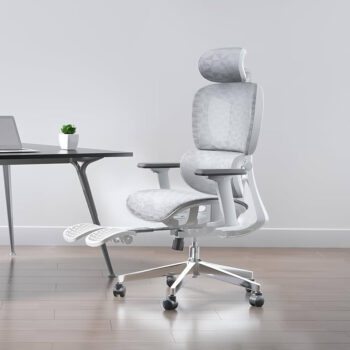 Cadeira Escritório Ergonômica Executiva Premium Sensetup Cosy T03 Cor Branco Material do estofamento Mesh