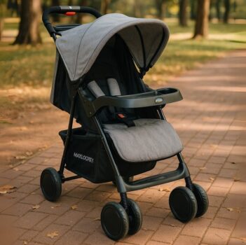Carrinho Bebê Passeio Até 15kgs Allday Cinza - Maxi Baby