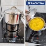 Cuscuzeira, Tramontina, Solar 62519140, Inox, dimetro de 14 cm