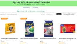 Desconto R$ 50 OFF em compras acima de R$ 200 em Pet – Amazon APP DAY