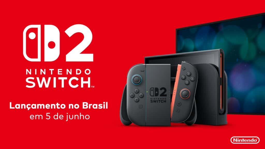 Nintendo Switch 2 é lançado no Brasil em bundle com Mario Kart World — e já chega com oferta imperdível na Amazon! Nintendo Switch 2 é lançado no Brasil em bundle com Mario Kart World — e já chega com oferta imperdível na Amazon!