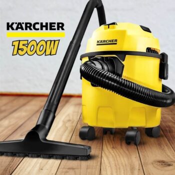 Kärcher Aspirador WDL 1 3 em 1 - Aspira Pó e Água + Função Soprador. Compacto e Portátil - Com alcance de 7,5 metros. Potência de 1500W 220v