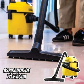Kärcher Aspirador WDL 1 3 em 1 - Aspira Pó e Água + Função Soprador. Compacto e Portátil - Com alcance de 7,5 metros. Potência de 1500W 220v