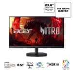 Monitor Acer Nitro Kg241y P3bip 23.8 Fhd Va 180 Hz 0.5ms Preto