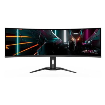 Monitor Gamer AORUS 49 DualQHD, 144Hz, 0.03ms, QD-OLED, HDMI e DisplayPort, 99% DCI-P3, HDR, FreeSync, Altura Ajustável - AORUS CO49DQ SA