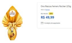 Ovo Pascoa Ferrero Rocher 225g
