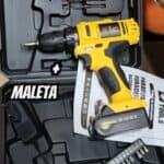 Parafusadeira E Furadeira Sem Fio Bateria 3/8 10mm Com Maleta E Acessorios The Black Tools