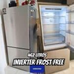 Geladeira Duplex Inverse Evolution SmartThings Samsung RB50 Inox 462L 127V