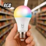Promotop: As melhores Promoções,cupons e descontos! Lâmpada LED Inteligente 9W Wi-Fi Bluetooth RGB – 9W 2700K Hi Geonav HIE27QF