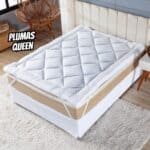 Pillow Top 400 Fios Toque de Plumas Casa Dona (Queen)