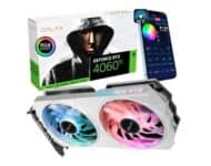 Placa de Vídeo GALAX RTX 4060 Ti EX White V2 NVIDIA GeForce, 8GB, GDDR6, 2655 MHz, DLSS 3 – 46ISL8MD8BEW