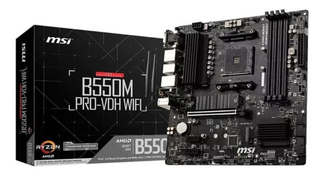 Placa-mãe Msi B550m Pro-VDH WiFi Ddr4 Am4