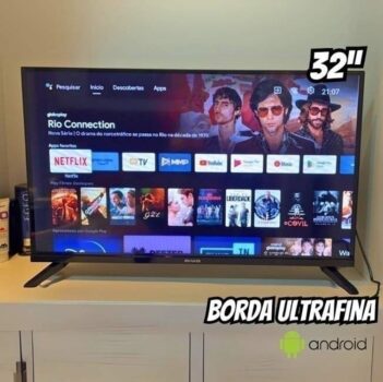 Smart Tv Aiwa 32 Android Hd Borda Ultrafina Hdr10 Dolby Áudi