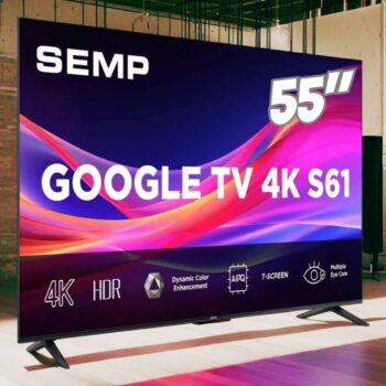 Smart Tv Google Tv Led 55 Ultra Hd 4k Semp 55s61 Bluetooth