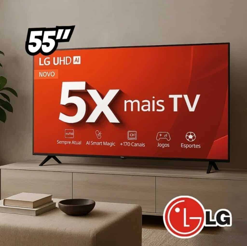 Smart TV LG 55 4K UHD Pro HDR Thinq AI Wi-Fi Bluetooth - 55UT801C0SA ...