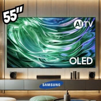 Smart Tv Samsung AI 55" OLED 4K, Alexa Built-In, Design Laser Slim, Bluetooth, HDMI E USB, Space Titan - 55s90da