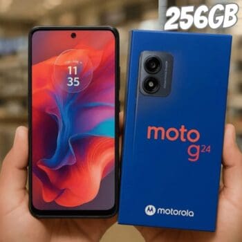 Smartphone Motorola Moto G24 256gb 4gb Grafite + Ubook