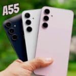 Smartphone Samsung Galaxy A55, 5G, 128GB, 8GB RAM, Câmera Tripla 50MP + Selfie 32MP, Tela 6.6", Azul Escuro